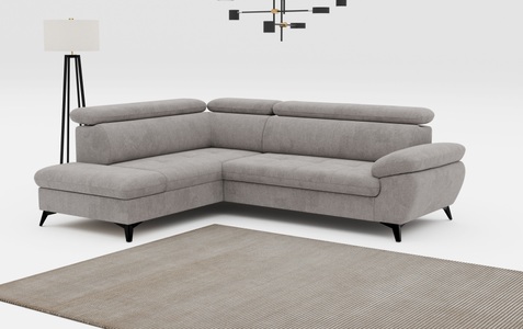 COTTA Ecksofa »Hudson L-Form«, mit Kopfteilverstellung, wahlweise mit Bettfunktion & Bettkasten