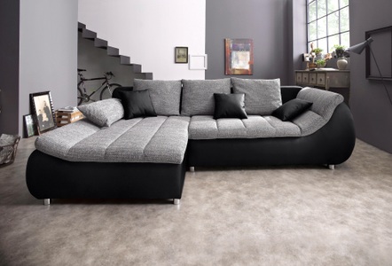 my home Ecksofa »Liliana«, wahlweise mit Bettfunktion