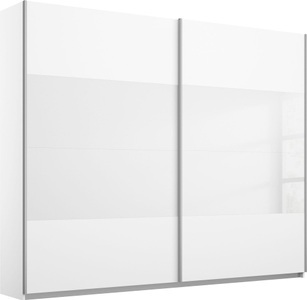 Rauch, rauch Schwebetürenschrank »Quadra«, mit Glaselementen, rauch Schwebetürenschrank »Quadra Bestseller Schlafzimmerschrank in vielen Breiten«, Kleiderschrank Garderobenschrank Schrank mit Glaselementen