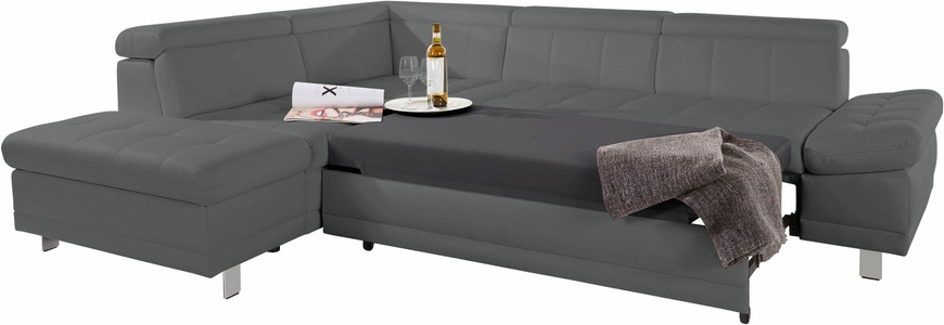 SIT&MORE, sit&more Ecksofa, sit&more Ecksofa »Limit L-Form«, wahlweise mit Bettfunktion und Bettkasten