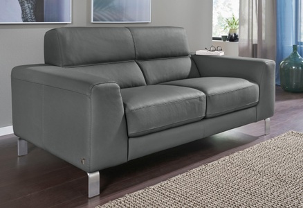 CALIA ITALIA, CALIA ITALIA 2,5-Sitzer »Simon«, in zwei Lederqualitäten, CALIA ITALIA 2,5-Sitzer »Simon, hoher Sitzkomfort, modern und elegant, italienisches Designsofa« in zwei Lederqualitäten
