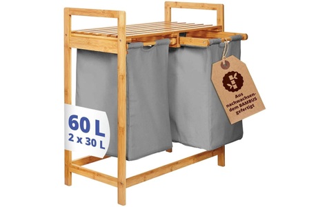 Lumaland Wäschekorb »Bambus 60 l«