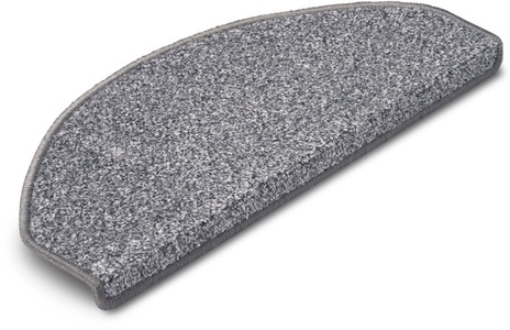 Hanse Home Exclusiv, Hanse Home Exclusiv Stufenmatte »Liberty«, halbrund, 7 mm Höhe, Unifarben, Strapazierfähig, Flur, Wohnzimmer, Kräftige Farben, Kettelung, Pflegeleicht, Meliert, Treppe, Gekettelt, Set mit 15 Stufenn, Hanse Home Exclusiv Stufenmatte »Liberty«, halbrund, 7 mm Höhe, Uni, robust, kräftige Farben, Meliert, Treppe, Gekettelt, 15 er Set