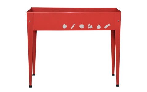undefined, Hochbeet für Balkon & Terrasse ´Rot´ 100x40x84 cm (1 Stück), Herstera Garden Hochbeet