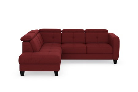 sit&more Ecksofa »Bellucci«, inklusive Kopfteilverstellung und Federkern, wahlweise mit Bettfunktion und Bettkasten