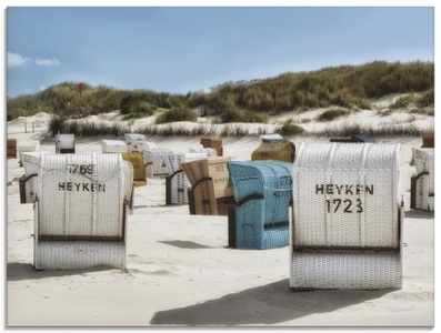 Artland Glasbild »Ein Tag am Meer«