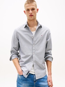 Tommy Jeans Langarmhemd »TJM REG OXFORD SHIRT EXT«, Mit Rundhalsausschnitt
