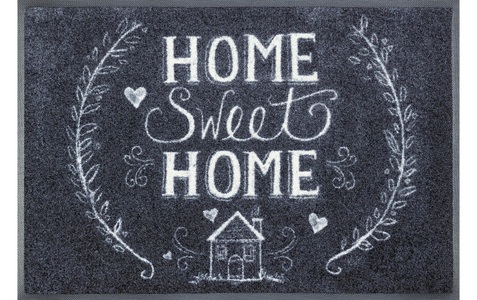wash+dry by Kleen-Tex, Fussmatte waschbar, wash+dry by Kleen-Tex Fussmatte »Chalky Home Fussmatte«, quadratisch, - mm Höhe