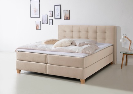 HOME AFFAIRE, Home affaire Boxspringbett »Moulay«, inkl. Topper, in 3 Härtegraden, TFK auch in Härtegrad 4
