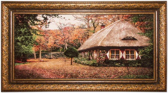 MorgenLand, morgenland Wandteppich »Bild-Teppich Figurativ 104 x 65 cm«, rechteckig, 0,6 mm Höhe, besonders weich durch Microfaser, morgenland Wandteppich »Bild-Teppich Figurativ 104 x 65 cm«, rechteckig, 6 mm Höhe, besonders weich durch Microfaser