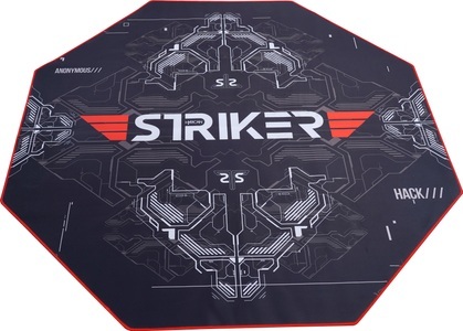 Hyrican, Hyrican Bodenschutzmatte »Hyrican Striker Gaming Stuhlunterlage/Bodenschutzmatte 1100x1100x2mm«, 8- eckige Form, Hyrican Bodenschutzmatte »Hyrican Striker Gaming Stuhlunterlage/Bodenschutzmatte 1100x1100x2mm«, 8- eckige Form
