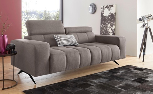 DOMO collection, DOMO collection 2-Sitzer, DOMO collection 2-Sitzer »Trento, mit Kufenfuss oder Einzelfuss« wahlweise mit Kopfteilverstellung und in zwei Grössen erhältlich