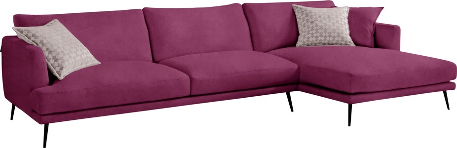 Egoitaliano, Egoitaliano Ecksofa »Sophia«, Mit Daunenfederung, Egoitaliano Ecksofa »Sophia, Designsofa mit extrakomfortablem Sitzkomfort, Breite 274cm« mit Daunenfederung, L-Form