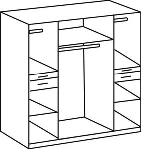 Wimex, Wimex Kleiderschrank »Koblenz«, mit Accessoire-Schubkästen, 