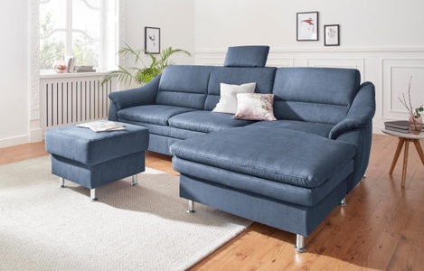 SIT&MORE, sit&more Ecksofa, sit&more Ecksofa »Cardoso L-Form« mit Federkern, wahlweise mit Bettfunktion