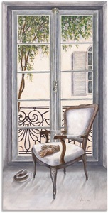 Artland, Artland Wandbild »Sessel vor einem Fenster«, Innenarchitektur, (1 St.), in vielen Grössen & Produktarten - Alubild / Outdoorbild für den Aussenbereich, Leinwandbild, Poster, Wandaufkleber / Wandtattoo auch für Badezimmer geeignet, Artland Wandbild »Sessel vor einem Fenster«, Innenarchitektur, (1 St.), als Alubild, Outdoorbild, Leinwandbild, Poster, Wandaufkleber