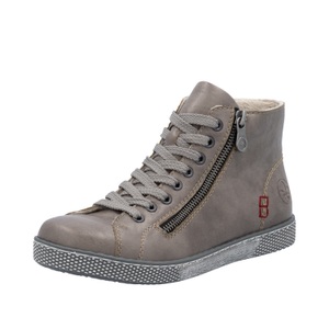 Rieker Schnürboots, Schnürstiefelette, Casual-Boots mit Reissverschluss aussen