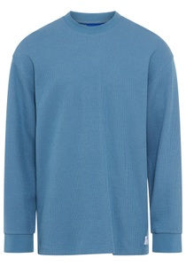 HUGO Blue Langarmshirt »Nuwolo«, mit Logo-Badge