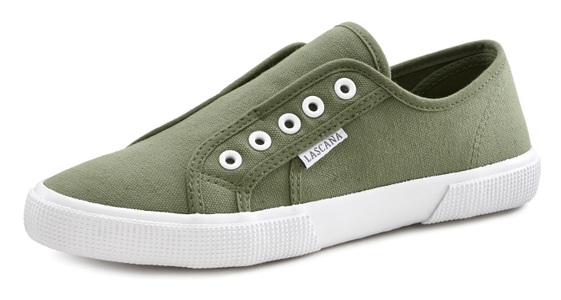 Lascana, LASCANA Sneaker, LASCANA Sneaker »Slip-On-Sneaker«, Slipper, Halbschuh, bequem zum Reinschlüpfen