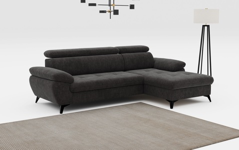 COTTA Ecksofa »Hudson L-Form«, mit Kopfteilverstellung, wahlweise mit Bettfunktion & Bettkasten