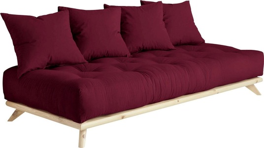 Karup Design, Karup Design SENZA Futonsofa inkl. 4 Kissen, Farbe und Gestell auswählbar, Karup Design Daybett »Senza Daybed«, mit Holzstruktur