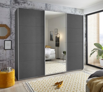 rauch ORANGE, rauch ORANGE Schwebetürenschrank »Toma«, mit umfangreicher Innenausstattung, rauch Schwebetürenschrank »Kleiderschrank Schrank Garderobe Wäscheschrank TOMA«, inkl. Regaleinsatz sowie zusätzlichen Einlegeböden MADE IN GERMANY