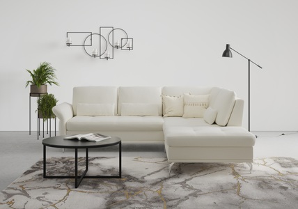 INOSIGN, INOSIGN Ecksofa »Palm Beach«, Federkern, mit Sitztiefenverstellung, wahlweise mit Bettfunktion, Bettkasten und Armteilverstellung, INOSIGN Ecksofa »Palm Beach L-Form«, Federkern, mit Sitztiefenverstellung, wahlweise mit Bettfunktion