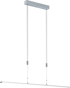 FISCHER & HONSEL, Höhenverstellbare LED-Hängeleuchte Shine m. Dimmer, Fischer & Honsel Led-hängeleuchte 120/100-200 cm , 60087 Metz , Alufarben , Metall , 120x100-200 cm , höhenverstellbar , 003151024102