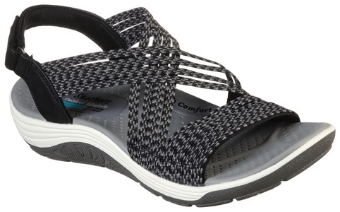 Skechers, Skechers Riemchensandale »REGGAE CUP-OH, SNAP!«, mit regulierbarem Klettverschluss, 