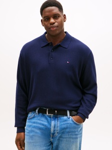 Tommy Hilfiger Big & Tall Polokragenpullover »BT-PIMA ORG CTN CASH«, Grosse Grössen, regular fit, Polokragen