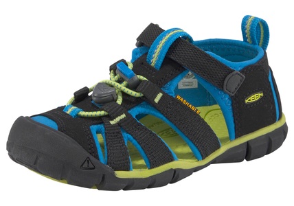 Keen, Keen Seacamp II CNX Outdoorsandalen Jungen, KEEN Unisex Trekkingsandalen C Seacamp II CNX, Schwarz, aus Polyester