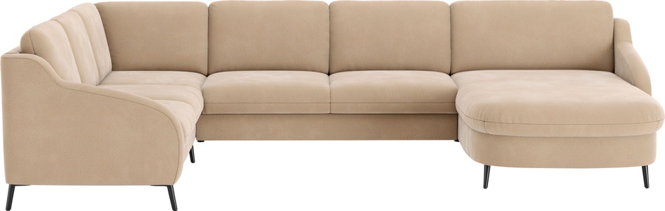 sit&more Wohnlandschaft »Soul U-Form«, wahlweise mit Bettfunktion und Bettkasten oder Schubkasten