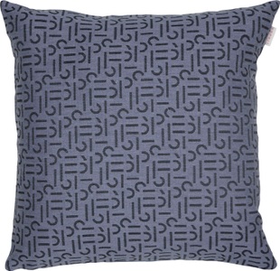 Esprit, Esprit Dekokissen »Scatter«, (1 St.), mit Allover-Schriftzug, Esprit Kissenhülle e-scatter , E-Scatter 50807-081-45-45 , Blau, Dunkelblau , Textil , Uni , 45 cm , hochwertige Qualität , 003021130307