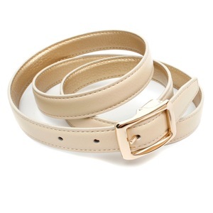 ANTHONI CROWN, Anthoni Crown 2, 0 cm Wendegürtel in in zwei Trendfarben Beige und Goldfarben, Anthoni Crown Ledergürtel, in schmaler Form zum wenden