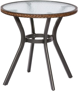 MERXX Gartentisch »Ravenna«, Polyrattan, Ø 70 cm, braun