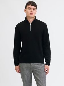 Jack & Jones Troyer »JPRBLAMILANO STITCH KNIT HALF ZIP SN«, mit kurzem Reissverschluss