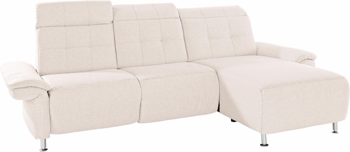 PLACES OF STYLE, Places of Style Ecksofa »Manhattan«, 2 Sitze mit elektrischer Relaxfunktion, verstellbare Armlehnen, Home affaire Ecksofa »Manhattan L-Form« 2 Sitze mit elektrischer Relaxfunktion, verstellbare Armlehnen
