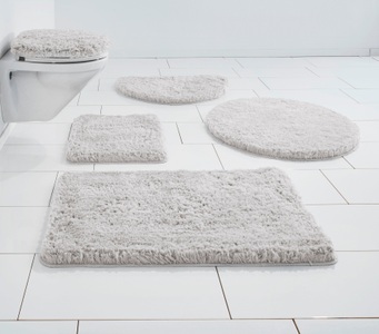 Guido Maria Kretschmer Home&Living, Badematte »Micro exclusiv«, Guido Maria Kretschmer Home&Living, Höhe 55 mm, strapazierfähig, Guido Maria Kretschmer Home&Living Badematte »Micro exclusiv, Badvorleger, Badezimmer Teppich«, rutschhemmend beschichtet, strapazierfähig-schnell trocknend-fussbodenheizungsgeeignet, Badteppich, Badematten auch als 3 teiliges Set & rund erhältli