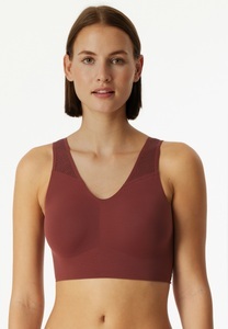 Schiesser Bustier »Invisible Soft Lace«, herausnehmbare Pads, Spitzeneinsatz, V-Ausschnitt