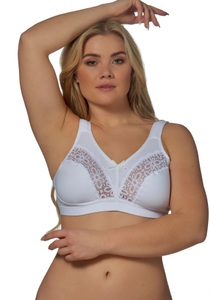 Elbrina Bügelloser BH, mit floralen Spitzendetails