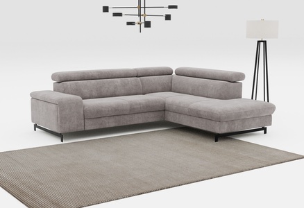 COTTA Ecksofa »Emma L-Form«, mit Kopfteilverstellung, wahlweise mit Bettfunktion & Bettkasten