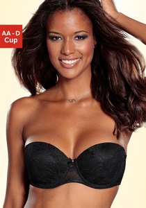 Lascana, LASCANA Push-up-BH »Chelina«, LASCANA Push-up-BH »Chelina«, mit abnehmbaren, normalen und transparenten Trägern, Dessous