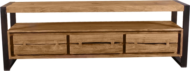 SIT, SIT Lowboard »Live Edge« aus Akazienholz, mit markanten Baumkanten in der Front, Lowboard Vintage Bali 160cm