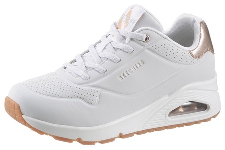 Skechers, Uno Damen Sneaker, SKECHERS Damen Freizeitschuhe Uno Shimmer Away weiss | 41