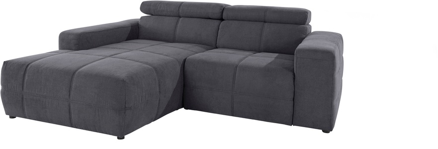 DOMO collection Ecksofa »Brandon«, Mit Kopfteilverstellung