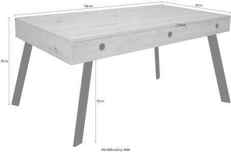 undefined, Schreibtisch »Big System Office«, Breite 140 cm, 