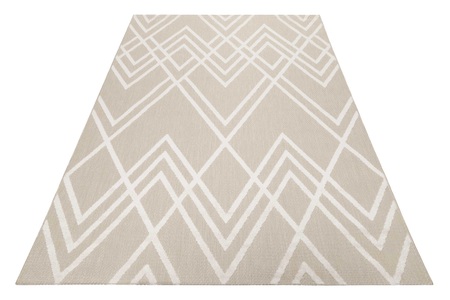 Esprit, Esprit Outdoorteppich »Rave«, rechteckig, Esprit Outdoorteppich »Rave«, rechteckig, 0,6 mm Höhe, mit Hoch-Tief-Effekt, Rauten-Design, modern, robust, Terrasse, Küche