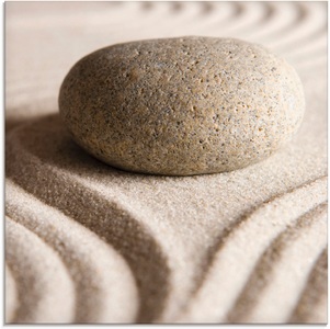 Artland Glasbild »Zen Stein«