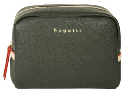 Bugatti, bugatti Kosmetiktasche »ELLA«, (1 tlg.), Ella - breite Kosmetiktasche in Olive