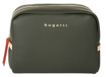 Bugatti, bugatti Kosmetiktasche »ELLA«, (1 tlg.), Ella - breite Kosmetiktasche in Olive